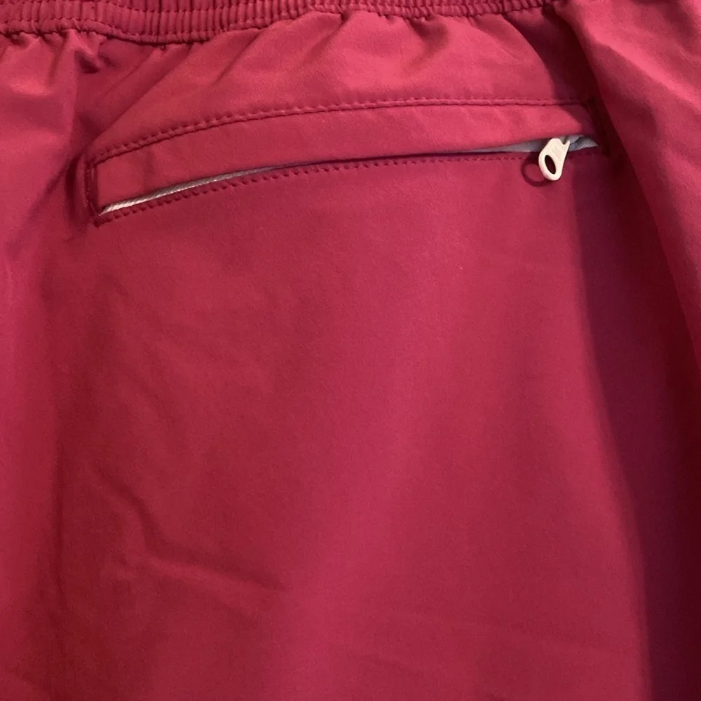 Bonobos Throwback Retro Swim Trunks 7” Raspberry White Trim Size XXL